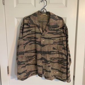 Vintage Ranger Tiger Stripe Camo Button Up